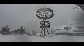 Major winter storm sweeps through Sierra Nevada; 7 feet of snow expected