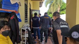 Thai girlfriend claims she found Finnish boyfriend dead with 'throat cut and knife on chest' on their bed
