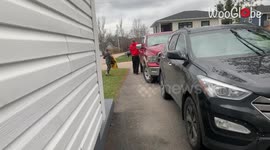 9 y/o boy has JAW-DROPPING reaction to being surprised with his first race car