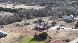 Drone footage shows destroyed homes after tornado sweeps through Norman, Oklahoma