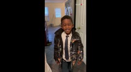 Loving grandpa surprises his best friend of a grandson with an unexpected visit