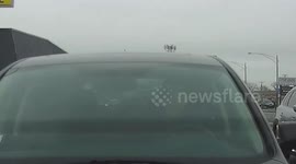 Reckless Driving: Lady in Honda Rear Ends Another Car While Texting & Driving