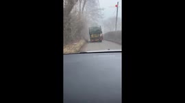 Overloaded Skip truck nearly tips over *footage to keep you on the edge*