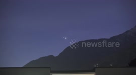 Spectacular Venus Jupiter close conjunction March 1st 2023 at dusk in Switzerland