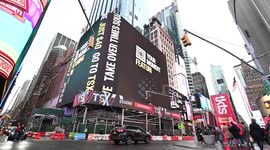 TSX 18000 Square Foot LED Screens In Times Square, NY, USA