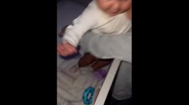 Brotherly Love or Prank? Older Brother's Hilarious Bedtime Surprise for Younger Brother Caught on Camera!