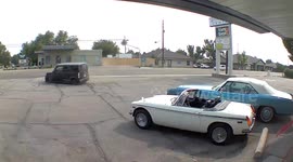 Crash: Car Crashes in Front of Dealership Dealing Heavy Damage to The Wheels