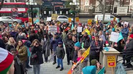 Teachers march in London as strike continues