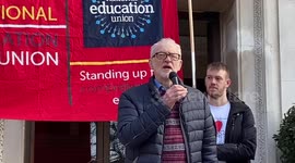 Jeremy Corbyn calls on UK government to 'take energy and water companies, rail and mail into public ownership'