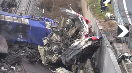 Greece train crash: Officials continue to inspect wreckage as death toll rises