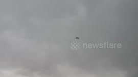 Plane lands as tornado sirens go off in Dallas Fort Worth