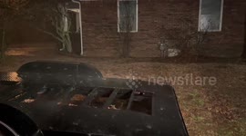 US: Tornado-Warned Storms Bring Hail To South