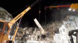 Rescue teams pull out more bodies from rubble of block struck in Zaporizhzhia