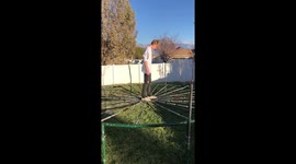 Utah man puts his bloodline at risk with 'Ballsy' stunt on world's smallest trampoline