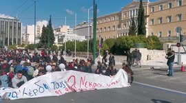 Protests continue in Athens over railway safety after Tempi train crash