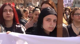 Students in Larissa demand justice for Tempi train crash victims