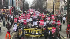 Sights and sounds from Million Women Rise march in London