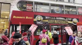 Hundreds of women gather in London to protest against violence towards women