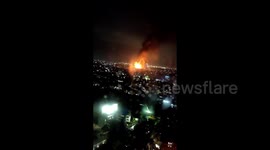 Huge fire breaks out at fuel storage facility in Jakarta, Indonesia, leaving 17 dead