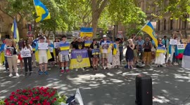 Stand with Ukraine rally in Sydney, Australia