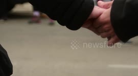 Cadena humana feminista abraza este domingo el mural de La Concepción y el parque Calero en Madrid, España