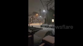Canada: Thundersnow In Toronto During Winter Storm In Ontario