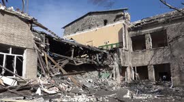 School in ruins as missiles strike Kramatorsk leaving classrooms destroyed