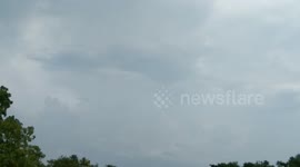 beautiful sky with clouds hyperlapse in India . nature beauty