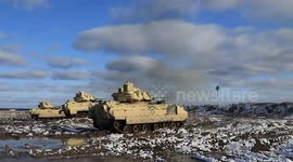 US Army Soldiers Join Polish Troops For Firing Exercise In Bemowo Piskie, Poland
