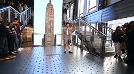 Cast Of Scream VI Visit Empire State Building In New York, NY, USA