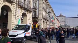 Fridays For Future climate strike in Turin, Italy