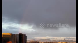 US: Huge Rainbow Arcs Over Bay Area Amid Light Showers