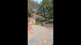 Parkour-lover is saved by his luck following a miscalculated frontflip attempt