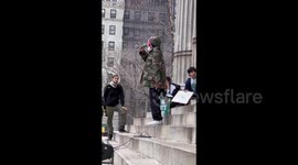 Speech at climate strike in New York, USA