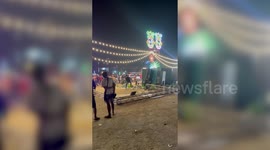 Revellers attack stage when band 'finishes set early' at festival in Thailand