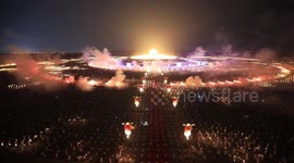 Makha Bucha Ceremony in Bangkok, Thailand