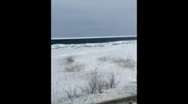 Fishermen rescued after being carried away by ice floe in southwestern Russia