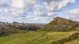 Timelapse of hail over Edinburgh