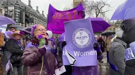 Waspi protest after government take their pension