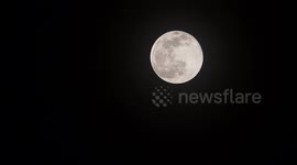 Last full moon of winter 2023, also known as the earthworm full moon, because it marks the arrival of spring