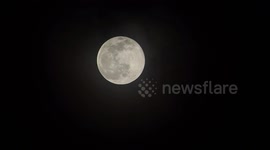 Last full moon of winter 2023, also known as the earthworm full moon, because it marks the arrival of spring
