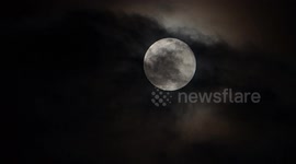 March's Worm Moon illuminates night sky above Italy