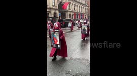 UK: Handmaid’s March On International Women’s Day In London