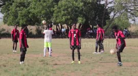 Soccer freestyle by a youngster in Ghana