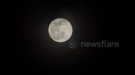 Last Full Moon Of Winter In Maddaloni, Italy