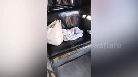 Newborn boy found abandoned inside parked tricycle in the Philippines