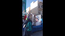 Carnival in Athens, Greece, 2023. Funny pyjama party 2