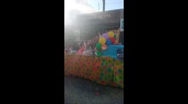 Carnival in Athens, Greece, 2023. Unicorns and fairies