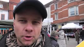 Anti 15 minute outreach protest held by Piers Corbyn in Canterbury