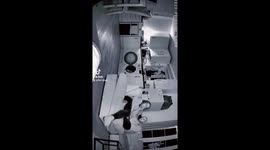 Paranormal, Poltergeist, Ghost caught opening kitchen drawer on home cctv camera.